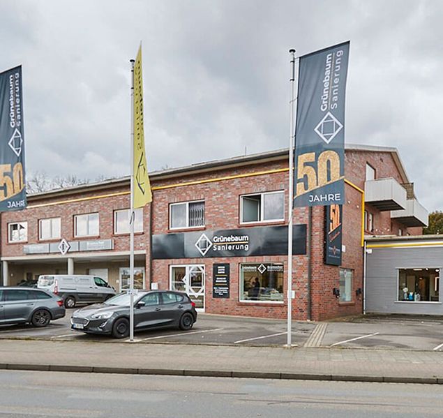 Das Unternehmen von Grünebaum Haustechnik Bramscher Bäderstudio GmbH von außen