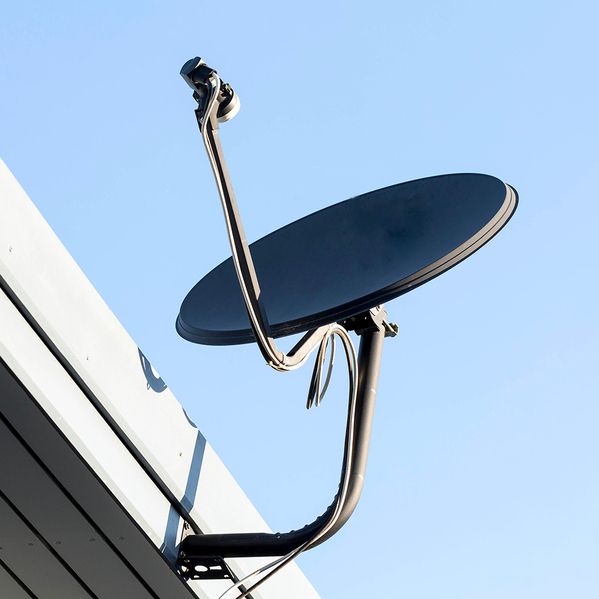 Eine Satellitenschüssel.